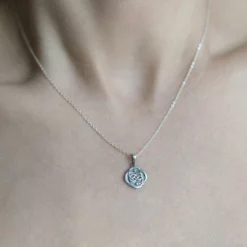 CLASSICS OUROBOROS. Infinite Snake Silver Medallion Necklace