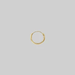 End Of Line 9K Gold Hoops - 11mm