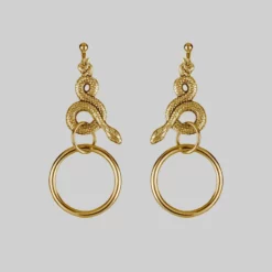 CLASSICS MERYLL. Snake Wrap Ring Earrings - Gold