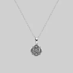 CLASSICS OUROBOROS. Infinite Snake Silver Medallion Necklace
