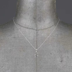 CLASSICS DIVINITY. Garnet Snake Silver Necklace