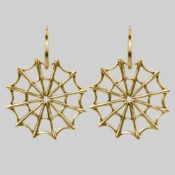 CLASSICS DOLORES. Web Statement Hoop Earrings - Gold