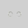 CLASSICS TWILIGHT. Moon Crescent & Star Earrings - Silver