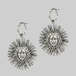 End Of Line SOL INVICTUS. Sun Goddess Earrings - Silver
