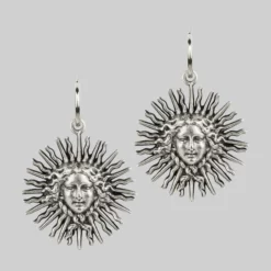 End Of Line SOL INVICTUS. Sun Goddess Earrings - Silver