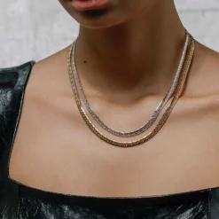 SS22 Necklaces & Chains HONEY. Simple Herringbone Layering Chain - Gold