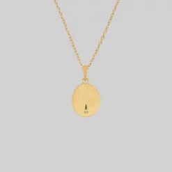 CLASSICS TILL DEATH. Promise Medallion Pendant Necklace - Gold