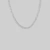 CLASSICS DAKOTA. V-Link Chain Collar Necklace - Silver
