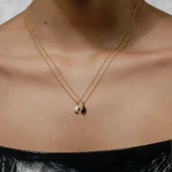 SS22 Yin & Yang Gemstone Necklaces - Gold Necklaces & Chains