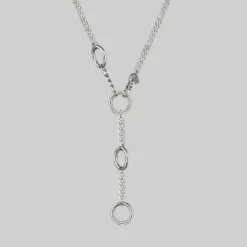 CLASSICS AGNES. Chunky Clasp Necklace - Silver