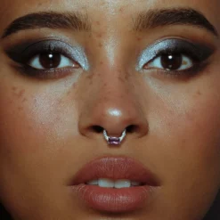 CLASSICS NYMPH. Amethyst Gold Clicker Ring - Septum