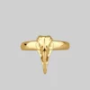 CLASSICS Rings MERLA. Gold Raven Skull Ring
