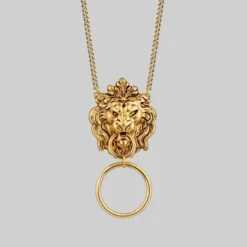 CLASSICS Necklaces & Chains ANWAR. Lion Knocker Necklace - Gold