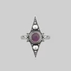 CLASSICS BALANCE. Amethyst Equilibrium Gemstone Ring - Silver