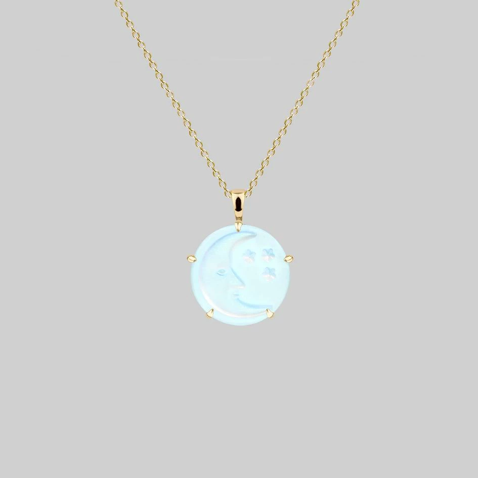 CLASSICS Necklaces & Chains BLUE MOON. Crystal Moon & Stars Necklace - Gold 1 CLASSICS Necklaces & Chains BLUE MOON. Crystal Moon & Stars Necklace - Gold