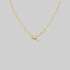 End Of Line Necklaces & Chains The Infinity Chain T-Bar Necklace - Gold