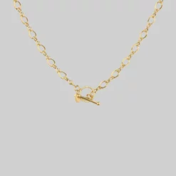 End Of Line Necklaces & Chains The Infinity Chain T-Bar Necklace - Gold