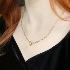 End Of Line Necklaces & Chains The Infinity Chain T-Bar Necklace - Gold