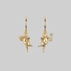 CLASSICS Cupid & Psyche Lovers Hoop Earrings - Gold