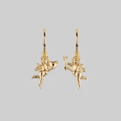 CLASSICS Cupid & Psyche Lovers Hoop Earrings - Gold
