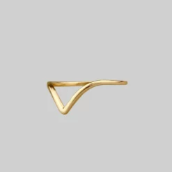 CLASSICS Rings BIASED. Simple Chevron Gold Ring