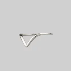 CLASSICS Rings BIASED. Simple Chevron Silver Ring