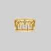 CLASSICS NOIR. Gothic Arches Ring - Gold Rings