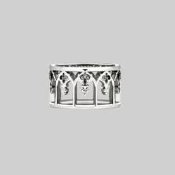 CLASSICS NOIR. Gothic Arches Ring - Silver Rings