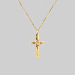 End Of Line The Grace Cross. Gold Cross Necklace