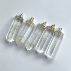 CLASSICS ORA. Clear Quartz Pendant & Clasp Necklace - Gold Necklaces & Chains