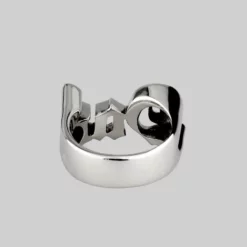 End Of Line Dad Word Ring - Silver Rings