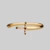 CLASSICS Bracelets MAJESTY. Garnet Dagger Cuff Bangle - Gold