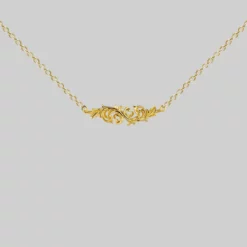 End Of Line Necklaces & Chains IMPERIAL. Ornate Flourish Collar - Gold