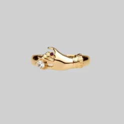 CLASSICS MILDRED. Disembodied Hand Gold Ring Rings
