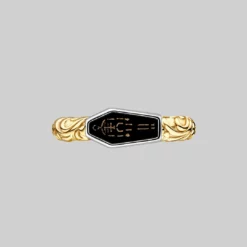 CLASSICS CRYPT. Momento Mori Skeleton Ring - Gold
