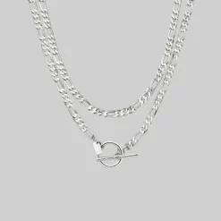 CLASSICS HARMONY. Double Wrap T-Bar Chain - Silver Necklaces & Chains