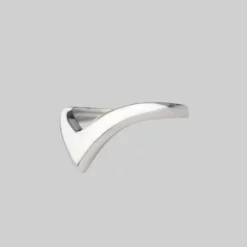 CLASSICS Rings FARRAH. Deep Chevron Ring - Silver