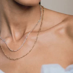 CLASSICS Necklaces & Chains FAYE. Figaro Sunburst Chain - Gold