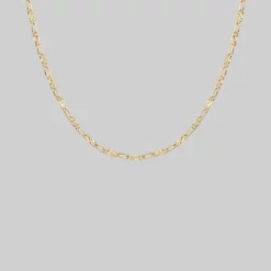 CLASSICS Necklaces & Chains FAYE. Figaro Sunburst Chain - Gold