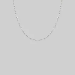 CLASSICS FAYE. Figaro Sunburst Chain - Silver