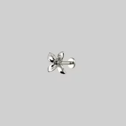 CLASSICS Earrings ISLA. Clematis Flower Stud Earring - Silver