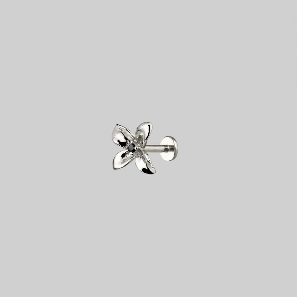 CLASSICS Earrings ISLA. Clematis Flower Stud Earring - Silver 1 CLASSICS Earrings ISLA. Clematis Flower Stud Earring - Silver