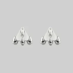 CLASSICS NASRA. Silver Claw Earring - Lobe/Helix Earrings 8 CLASSICS NASRA. Silver Claw Earring - Lobe/Helix Earrings