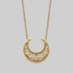 End Of Line Necklaces & Chains EASTERN CRESCENT. Gold Necklace