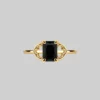 AW21 Rings RAPTURE. Onyx & Gothic Arches Ring - Gold