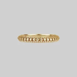 CLASSICS Rings EAST. Dotted Band Ring - Gold