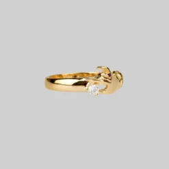 CLASSICS MILDRED. Disembodied Hand Gold Ring Rings