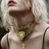 CLASSICS LOVE STRUCK. Ornate Heart Choker - Gold Necklaces & Chains