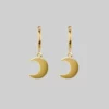 CLASSICS AYSU. Mini Moon Hoop Earrings - Gold