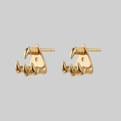 CLASSICS NASRA. Gold Claw Earring - Lobe/Helix